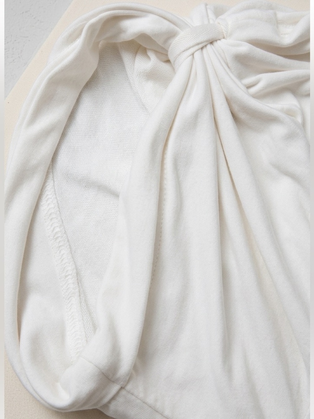 Zara White Dress XL Basic Collection Oversized Slouchy tee T-Shirt Dress comfy - Picture 5 of 7